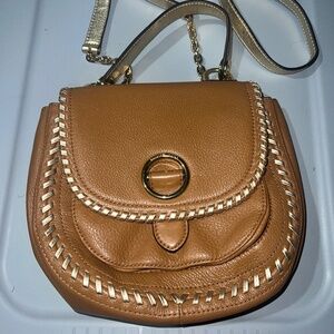 Michael Kors Isadore Leather Messenger Crossbody/Top Handle Bag
